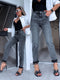 MOM FIT jeans "THROWBACK" HM329-2 - GRAY