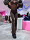 Platėjančios džinsinės kelnės "ADDICTION DJ2713-5" - CHOCO