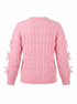 Knitted Sweater "BOW SKETCH 02" - SOFT PINK
