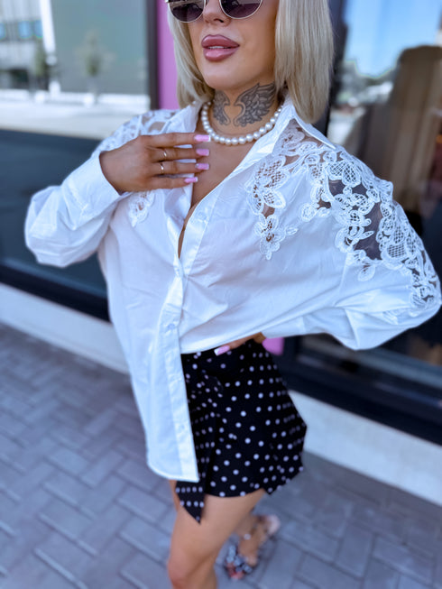 Blouse "NATURAL" 0130 - WHITE