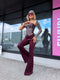 FLARED jeans "PURE BORDO" S009-132