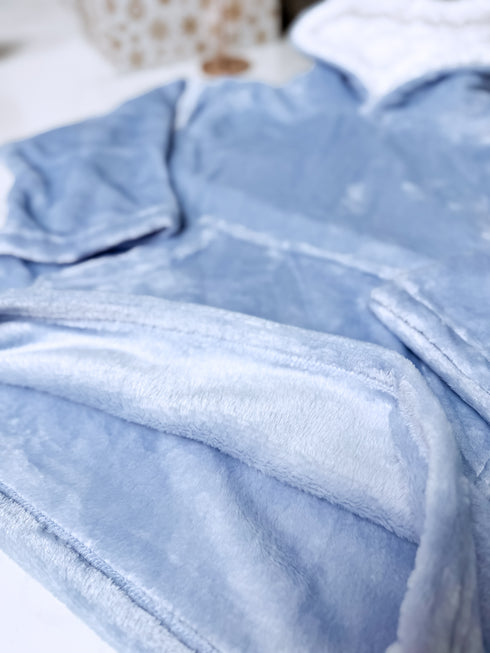 Детский плед-свитер PJ6631 - Нежно-голубой