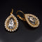 Earrings "Sky Drop (Rose Patina)" with Swarovski™ crystals