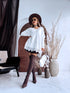 PLUS SIZE sweater "AGAIN 10588" - white