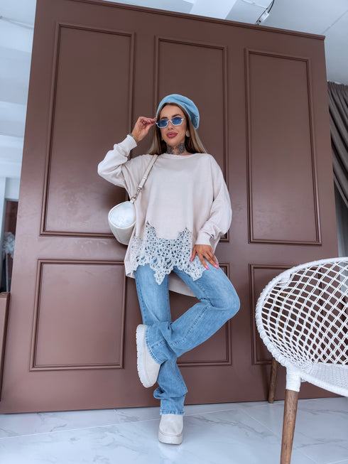 LIELIZMĒRA džemperis "SHAKE IT FF89"- GAIŠI BĒŠS