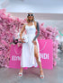 Dress "IRISH CREAM 1383" - WHITE