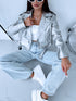 SILVER TONE, crop faux leather jacket with snap buttons FL82