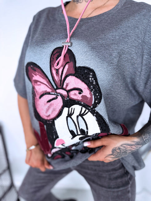 T-krekls "MINNIE" DM2806 - PILKAS