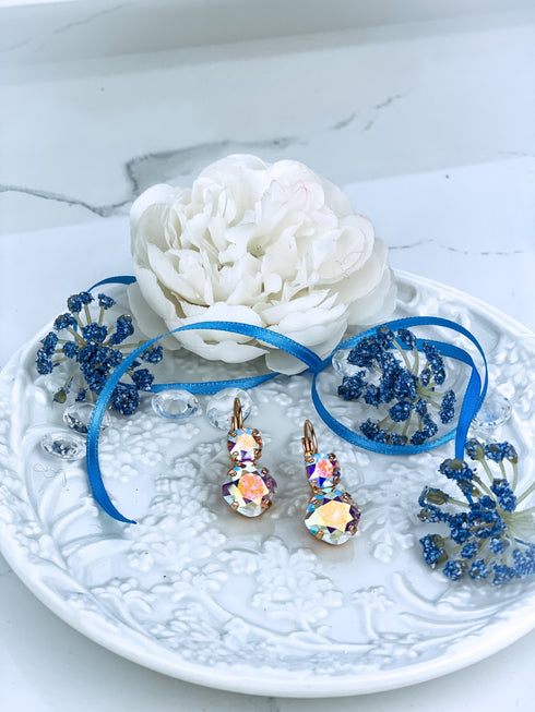 Swarovski komplekts "Dubultais rombveida prieks"