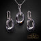 Silver set "Helios (Silver Night)" with Swarovski™ crystals