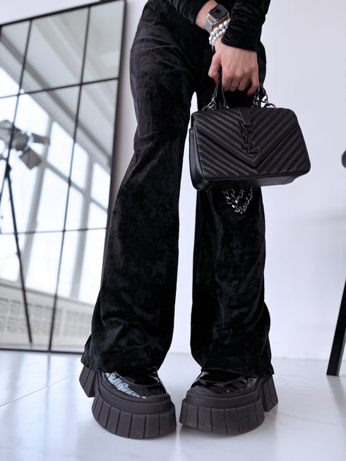 Комплект - топ + брюки "PINECONE" - ЧЕРНЫЙ