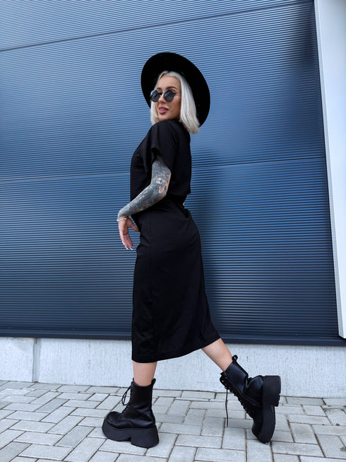 Dress "EASY WEAR VD1971" - BLACK