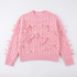 Knitted Sweater "BOW SKETCH 02" - SOFT PINK