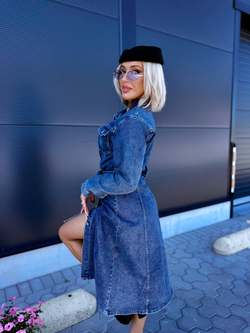 Džinsa kleita "DENIM SYSTEM" HM6695 - ZILA