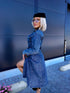Džinsa kleita "DENIM SYSTEM" HM6695 - ZILA
