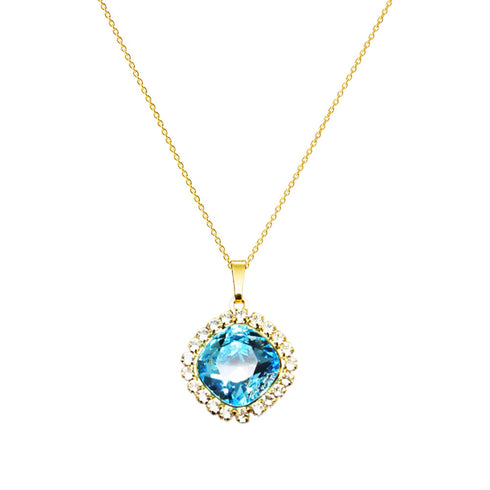 Komplekts "Apžilbinošs Spīdums III (Aqua)" ar Swarovski™ kristāliem