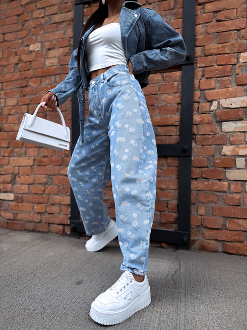 Džinsa bikses "DAISY MEADOW" P10685 - ZILAS