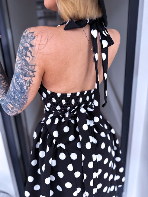 Īsā kleita "FLIRT IN DOT" 1367 - MELNA
