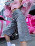 Denim shorts "MONEY LINE" MG-1026 - GRAY