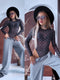 GREY, dot mesh bodysuit