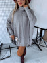 LARGE SIZE sweater "POSITIVE Z034" - gray