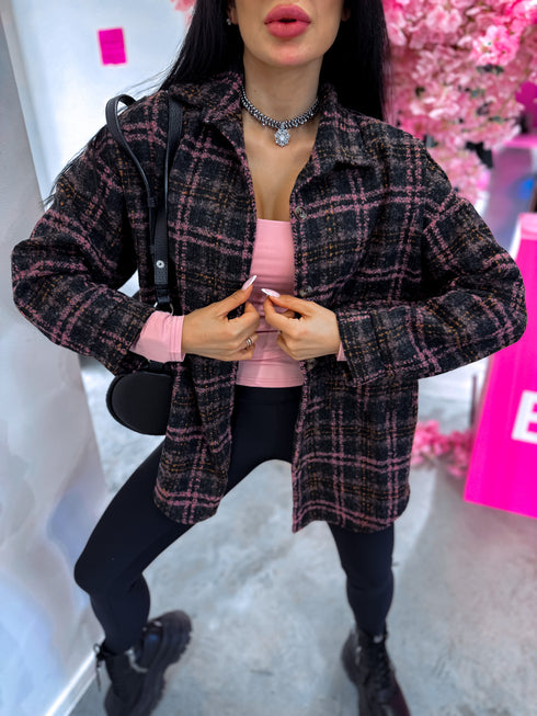 ŠILTAS megztinis "CARPET CARDY" 10296 - JUODAS SU ROŽINE