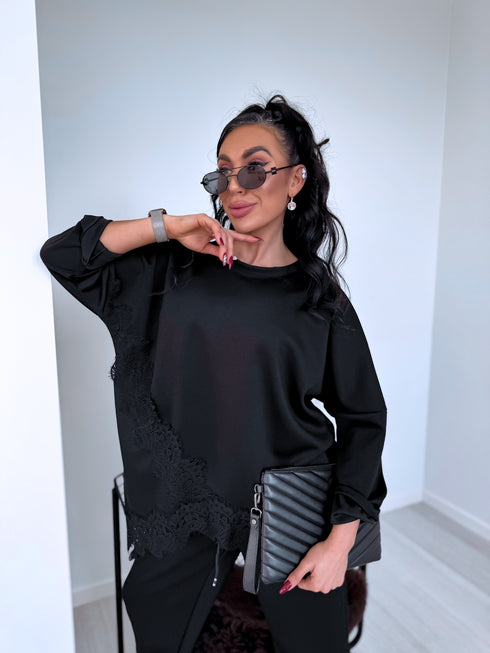 Комплект "CONTRAST LACE" 25036 - ЧЕРНЫЙ