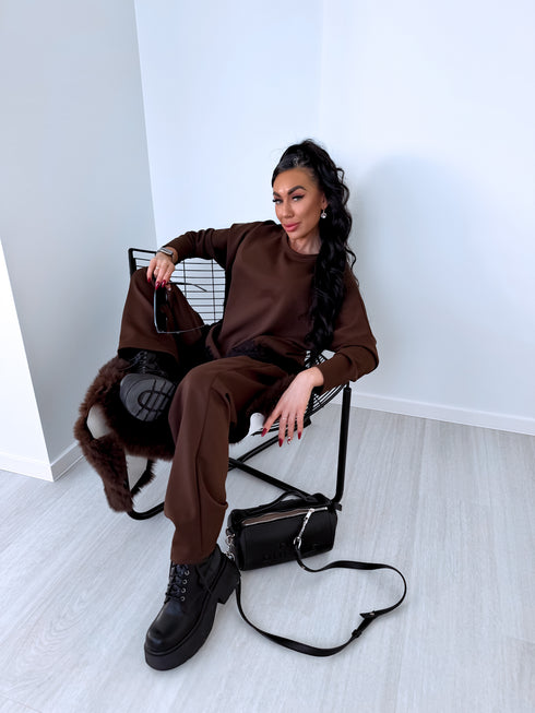 Комплект "CONTRAST LACE" 25036 - CHOCO