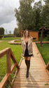 ELYNDI aviator type jacket - cappuccino PRE-ORDER