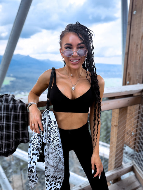 Seamless Bra V3621 "PASTEL" – Black