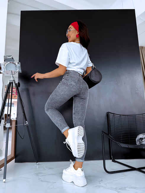 Серые джинсы PUSH-UP "MONTANA" DJ2677