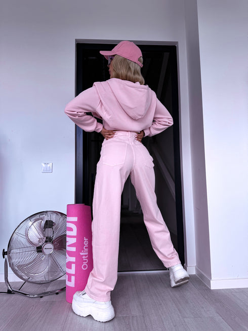 Baggy džinsa bikses "PINK BUBBLE" 9515-1-9