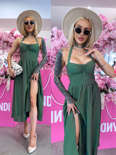 Dress "IRISH CREAM 1383" - KHAKI