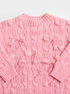 Knitted Sweater "BOW SKETCH 02" - SOFT PINK