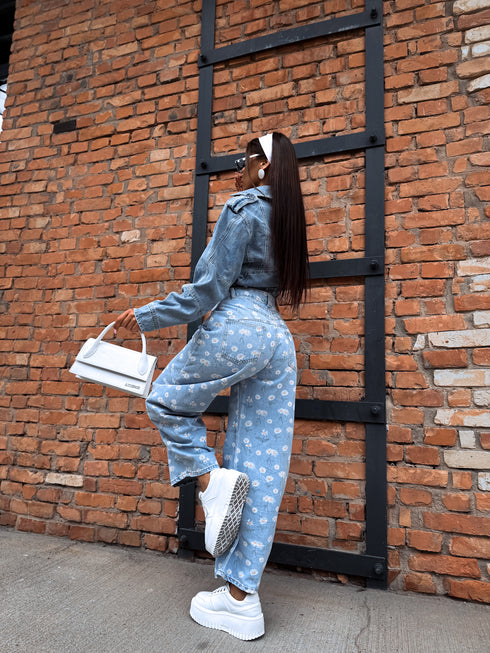 Džinsa bikses "DAISY MEADOW" P10685 - ZILAS