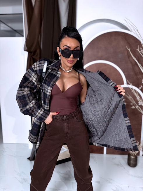 "REPUBLIC DM2437" rūtots krekls - BLUE