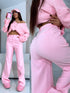 Classic, LIGHT PINK, fabric trousers "SEASON HIT" VS02