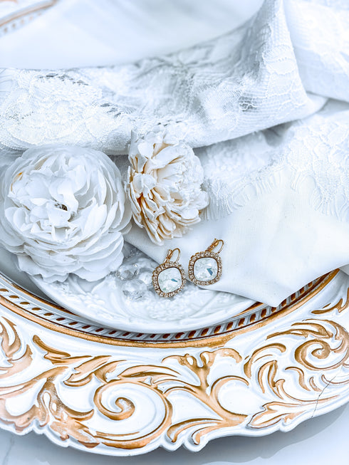 Auskari "Rombveida kristāls"