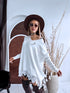 PLUS SIZE sweater "AGAIN 10588" - white