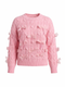 Knitted Sweater "BOW SKETCH 02" - SOFT PINK