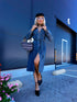 Džinsa kleita "DENIM SYSTEM" HM6695 - ZILA