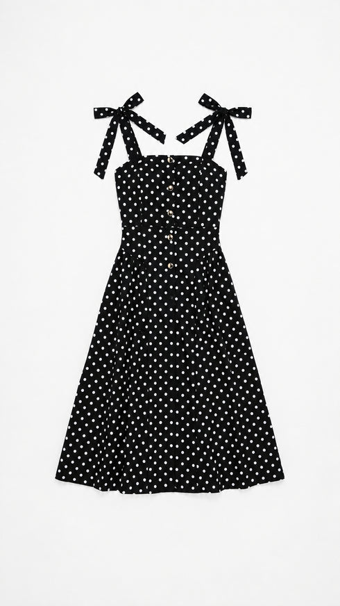 Suknelė "DOTTED CHARM" 1363 - JUODA
