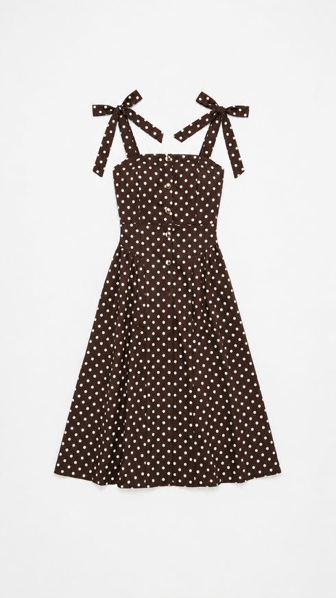 Kleita "DOTTED CHARM" 1363 - CHOCO