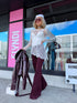 Mežģīnes tops "MODERN" 08153 - BALTS