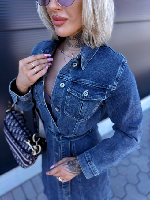Džinsa kleita "DENIM SYSTEM" HM6695 - ZILA