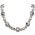 Wedding Necklace "Vorteks (Nightfall / Jet Hematite / Aurum)" with Preciosa™ Crystals