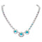 Wedding Necklace "Dazzling Radiance (Aurore Boreale)" with Swarovski™ Crystals