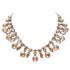 Wedding Necklace "Crystal Branch (Golden Shadow)" with Swarovski™ Crystals