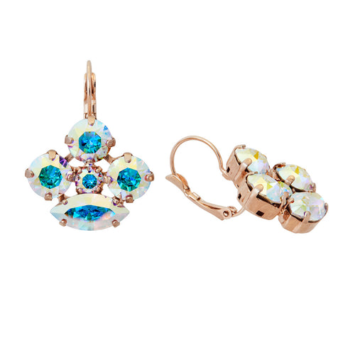 Auskari "Morions (Aurore Boreale)" ar Swarovski™ kristāliem