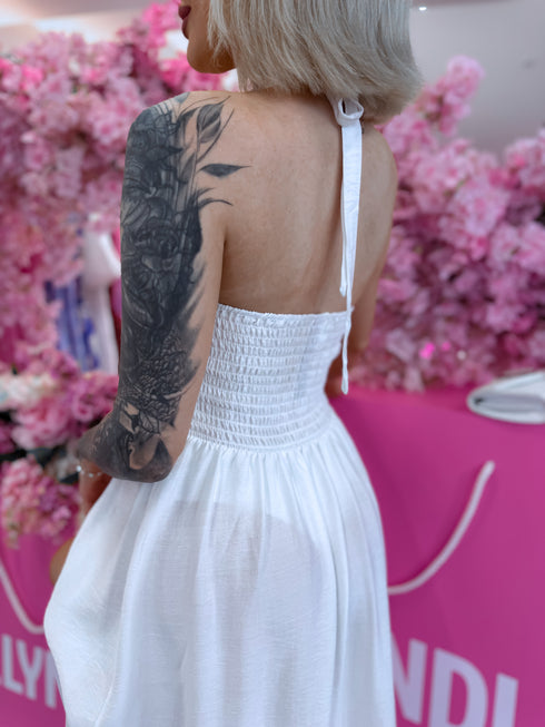 Dress "IRISH CREAM 1383" - WHITE